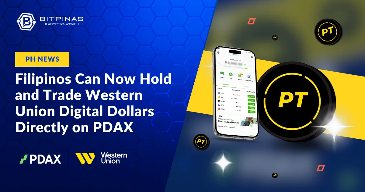 Filipinos Can Now Hold and Trade Western Union Digital Dollars Directly on PDAX
